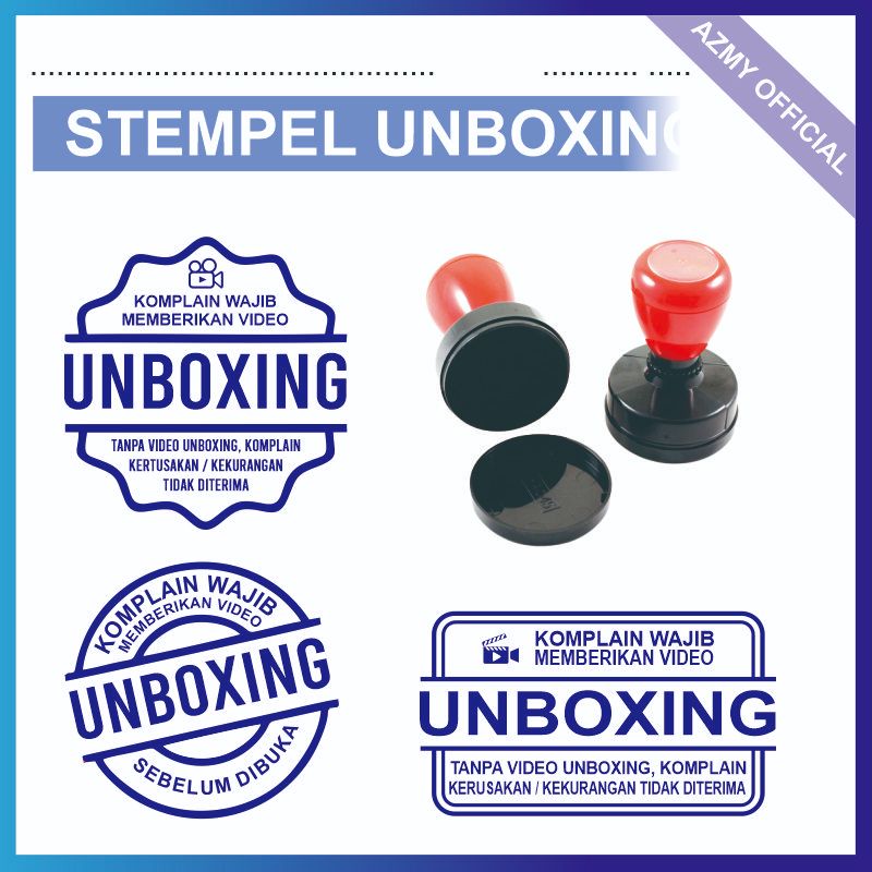 

stempel unboxing paket / buat stempel otomatis / stempel fragile