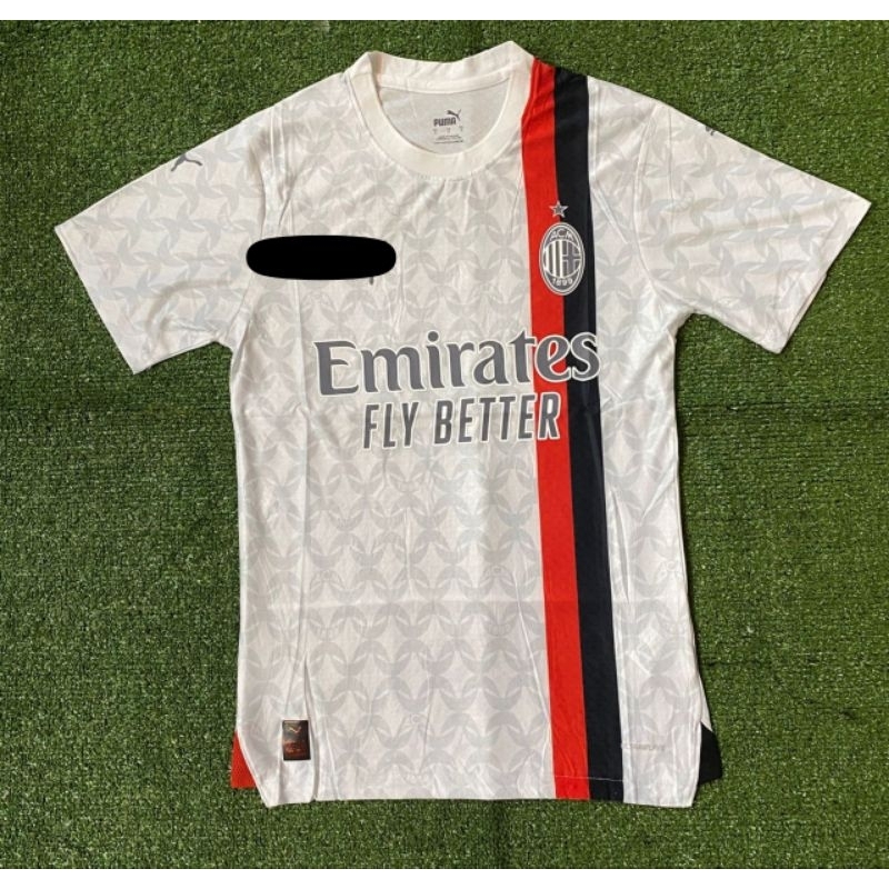JERSEY BOLA AC MILAN AWAY PLAYER ISSUE PI 2023 2024