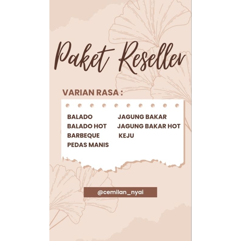 

KERIPIK KEBAB Paket Reseller (20pcs)