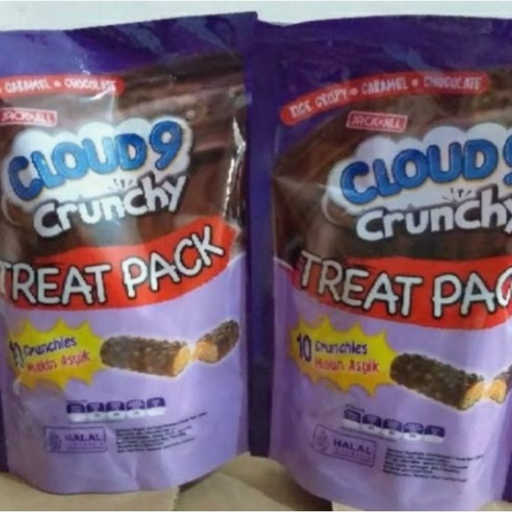 

➨➤✹✴ Jack & Jill Chocolate Bar Cloud 9 Crunchy Isi 10 pcs Treat Pack