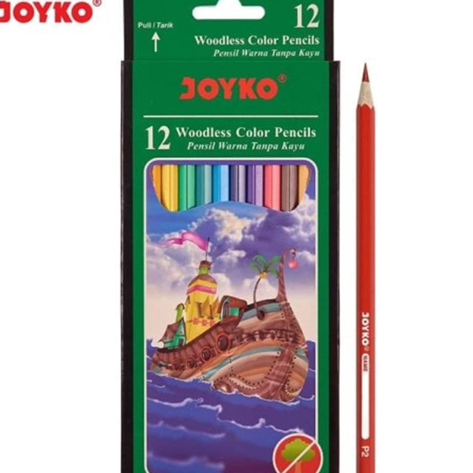 

★★★★ [PAM] Joyko Pensil Warna 12 Warna Panjang CP-103 Bestseller