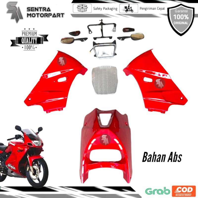Fairing sayap luar ninja ssr serpico merah set komplit versi panjang bahan abs