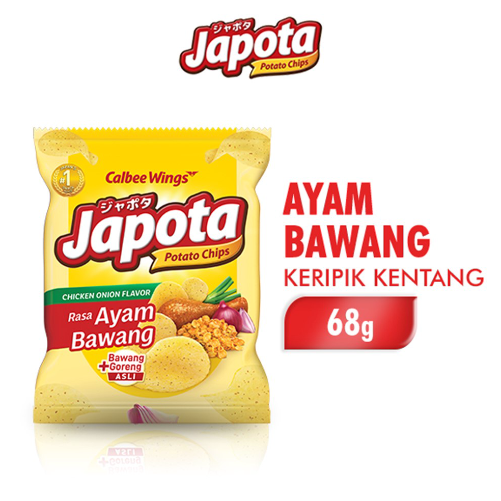 

FLASH SALE⚡ Japota Keripik Kentang Ayam Bawang 68 gr