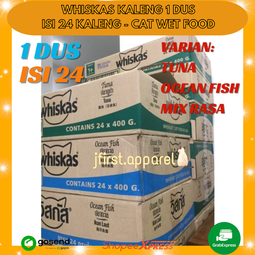 WHISKAS KALENG 1 DUS ISI 24 KALENG