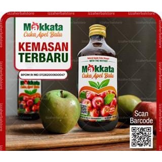 

CUKA APEL Batu Malang MAKKATA Organic Apple Cider Vinegar Original 100% APEL UTUH