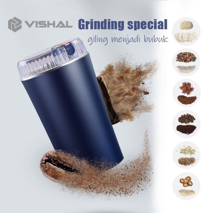 Vishal Blender Grinder Giling Biji Kopi /Kacang/lada Menjadi Bubuk