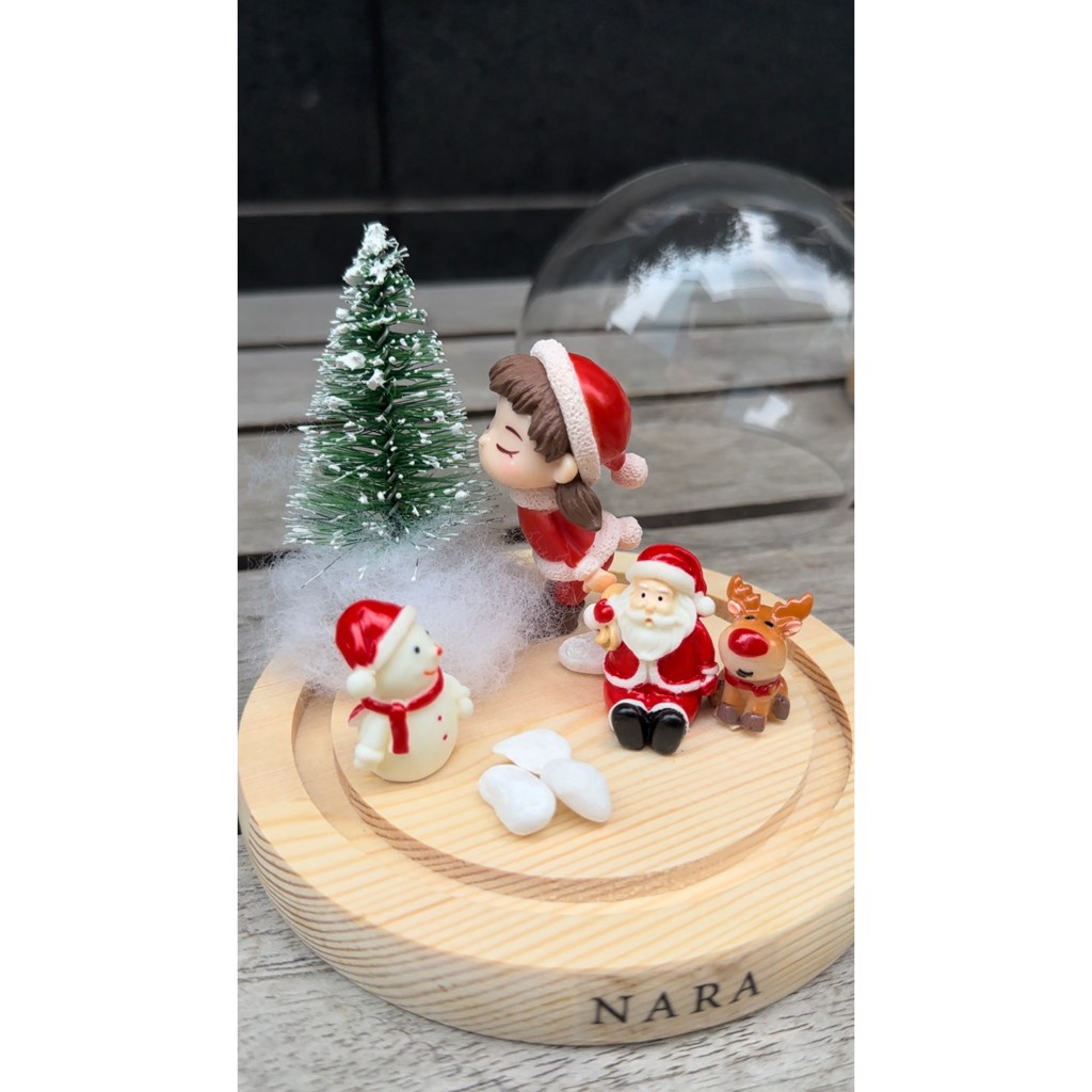 Christmas Gift/Hadiah/Hampers Natal Glass Dome FREE KARTU NATAL