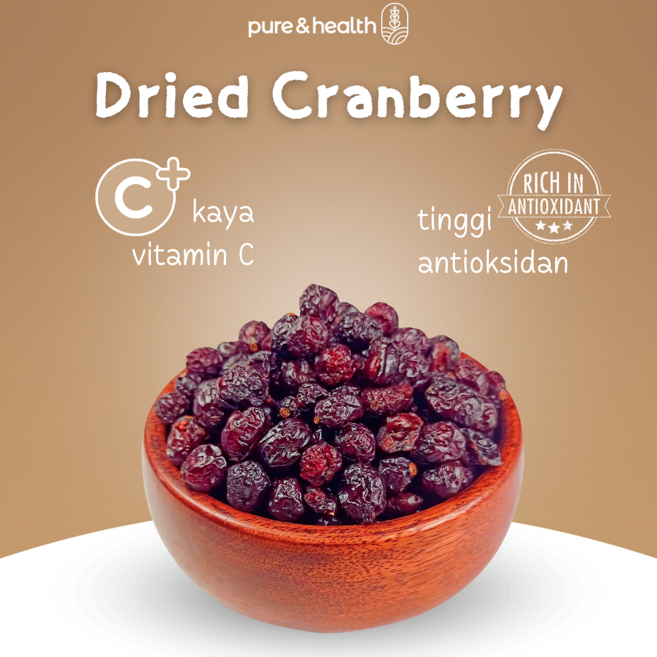 

Kirim Langsung Dried Cranberry Unsweeted 250 gr Buah Cranberry Natural Super Food Ready Stok