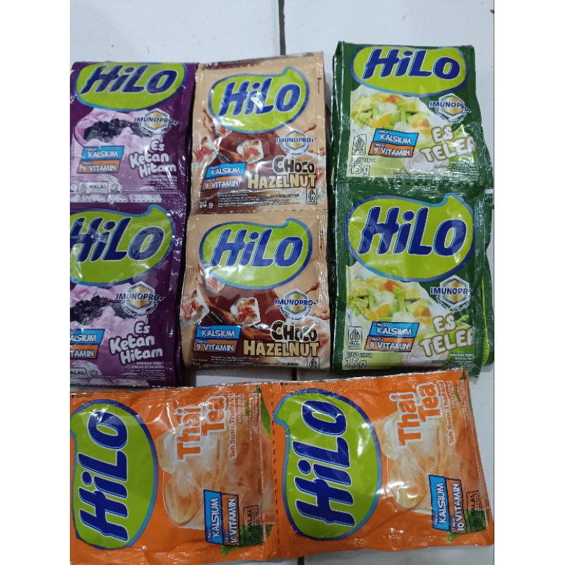

Hillo Susu Bubuk all varian 1 Renteng isi 10 sachet