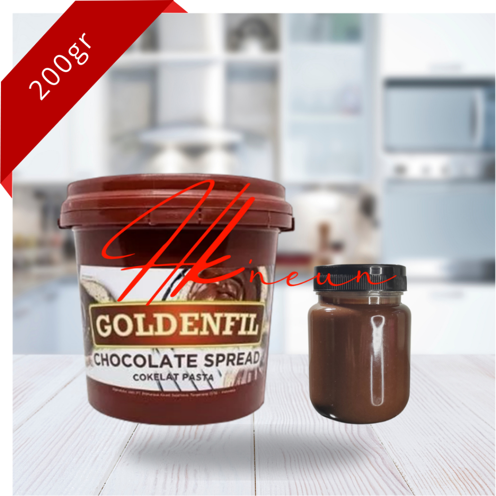 

Selai Olesan Goldenfil Chocolate Spread Repack 200gr Topping Kue Roti Dekorasi Choco Jar Toples 200ml Ekonomis Murah