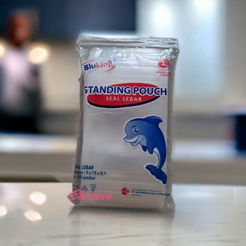 1 PACK PLASTIK Standing Pouch ZIPLOCK 9 x 15 isi 50 pcs