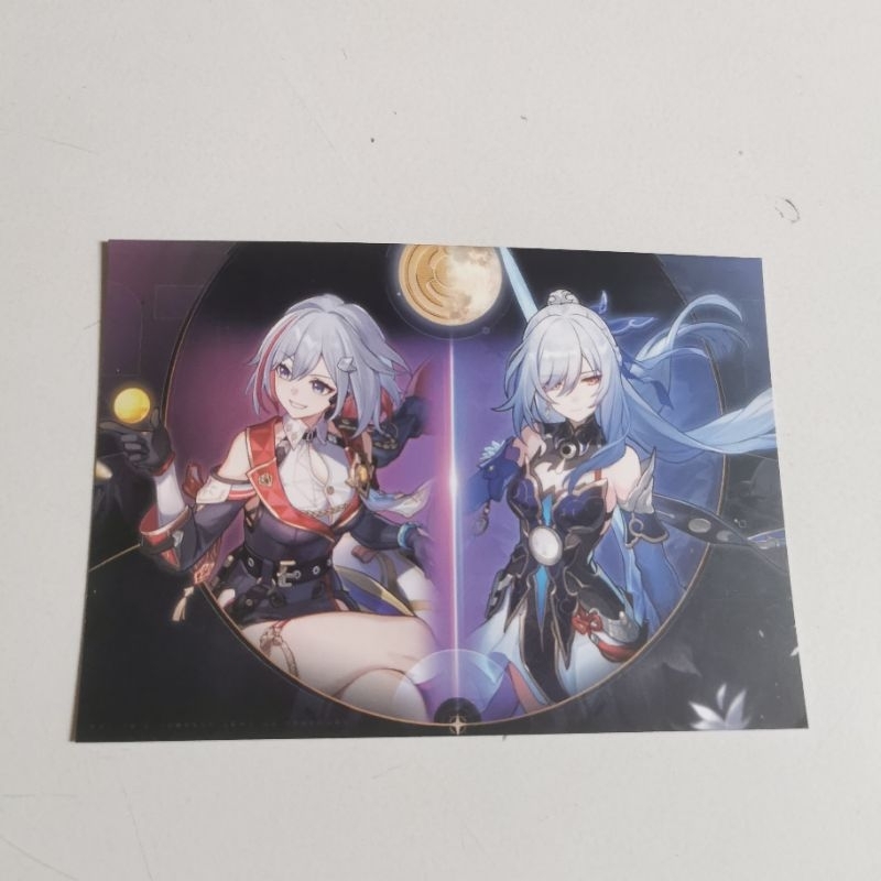 Postcard Jing Liu dan Topaz Honkai Star Rail HSR