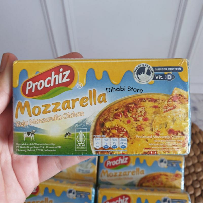 

RK 01 Prochiz Mozzarella Keju Olahan 160 Gram Gurih