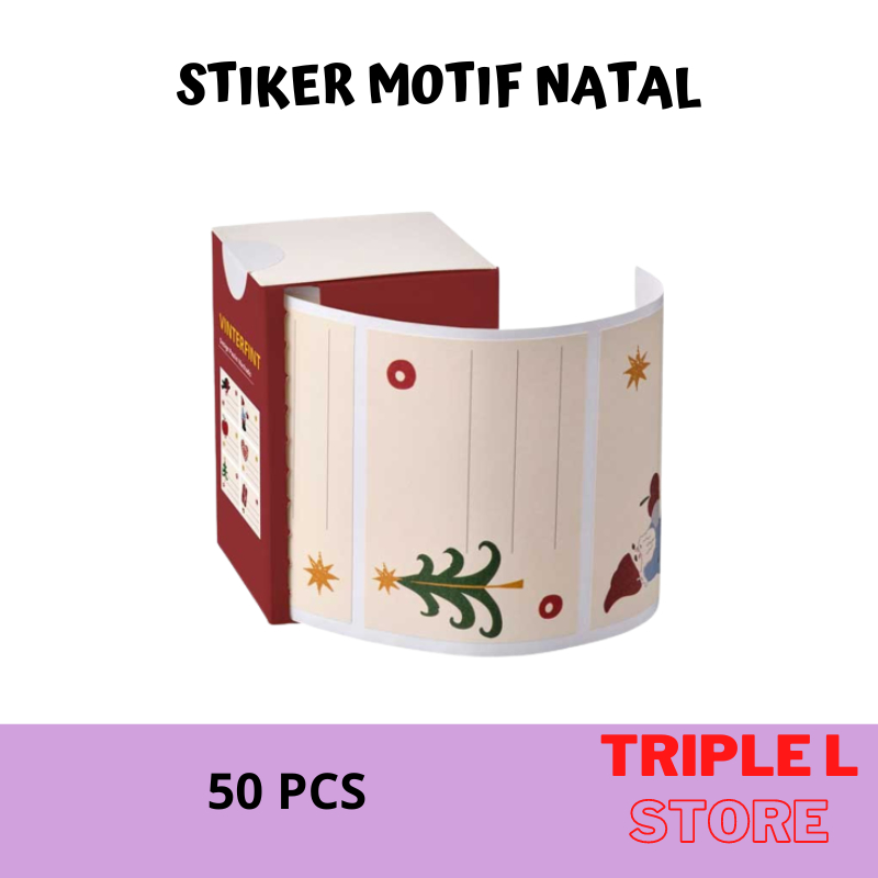 

Stiker Tempel Motif Natal Sinterklas 50 pcs