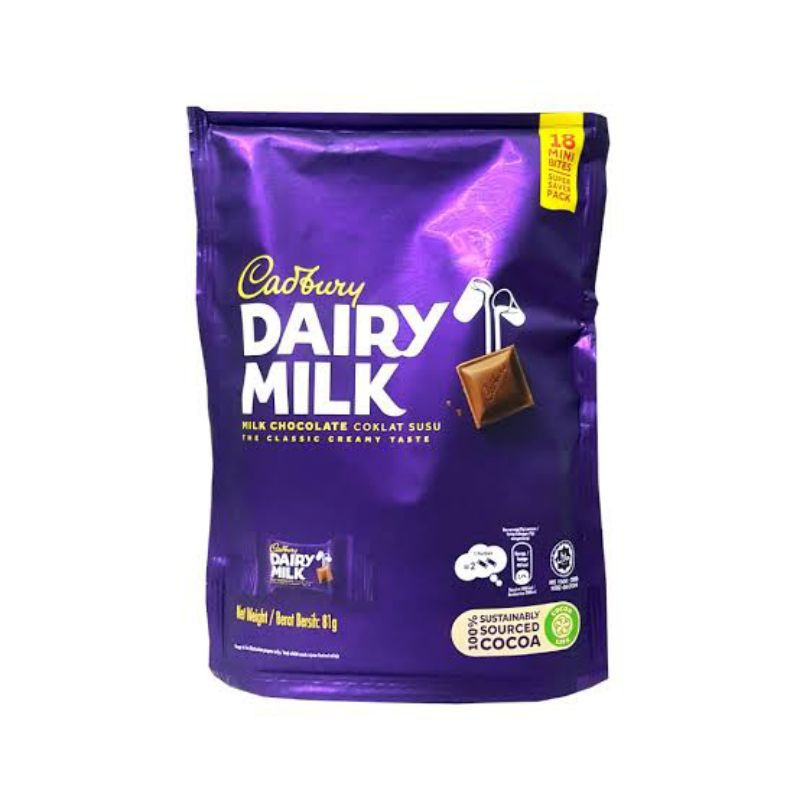 

CADBURY DAIRY MILK 18MINI BITES