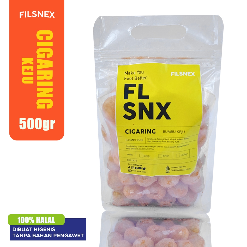 

Cimol Kering Keju Camilan Manis Gurih 500gr - Feelsnax Cigaring