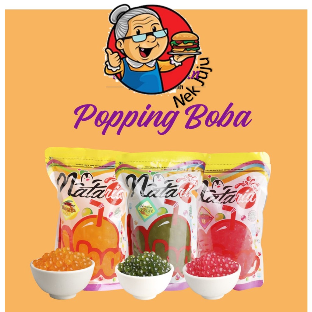 Popping Bobba Jelly Rasa Buah Nataria- 500 gr