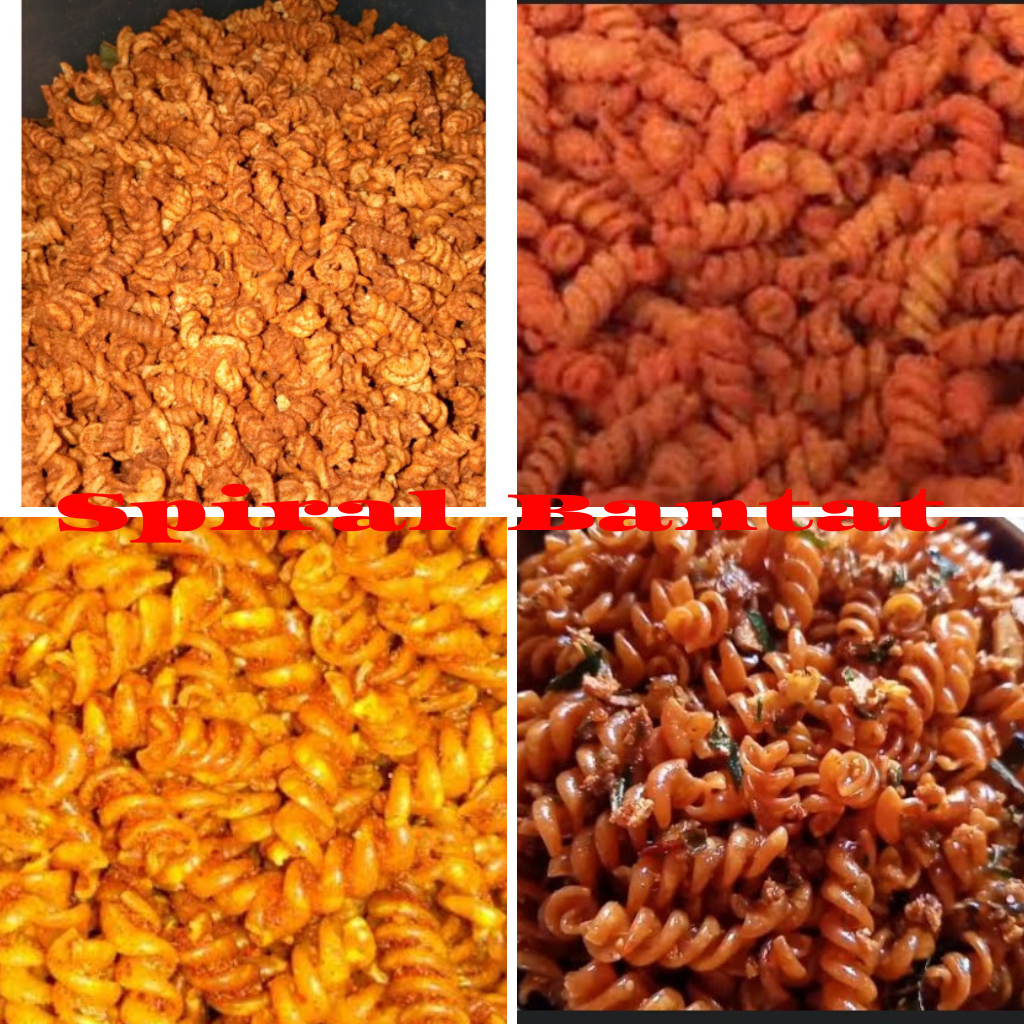 

Cemilan Pedas / Spiral bantat / pedas / pedas daun jeruk / Balado / cemilan / 50gr / 70 gr