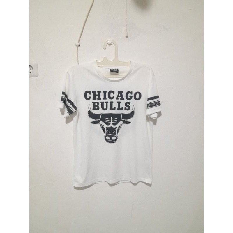 LAKU Tshirt Chicago Bulls Print Second Ori
