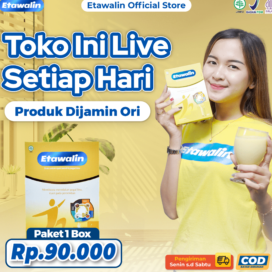 

Terbatas Etawalin Susu Kambing Etawa Solusi Asam Urat dan Nyeri Sendi Official 1 Box Pasti Murah