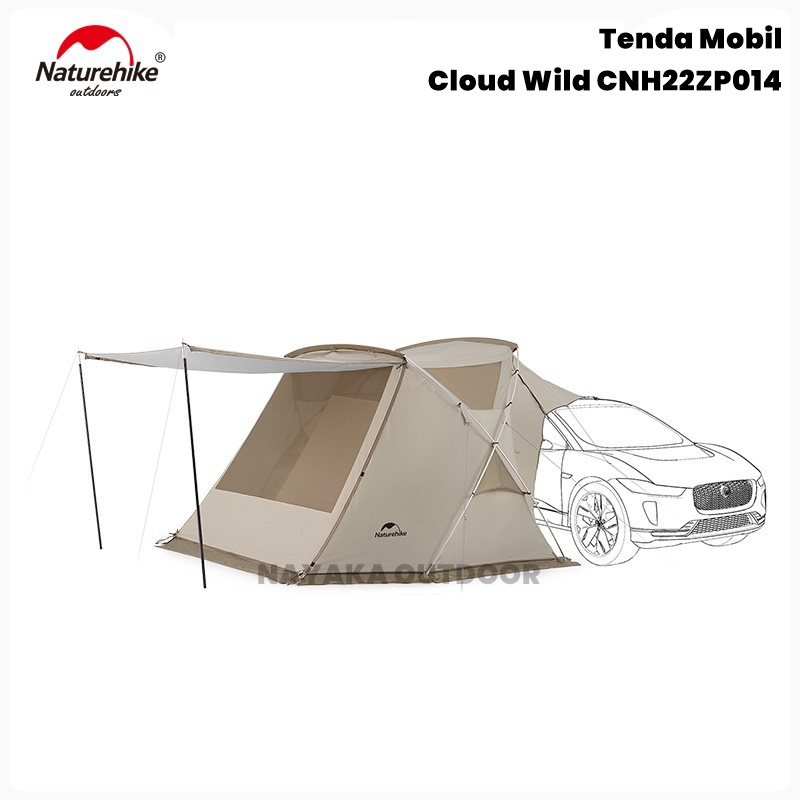 Tenda Mobil Naturehike CNH22ZP014 Cloud Wild Car Side Tenda Camping Keluarga Glamping Estetik Family