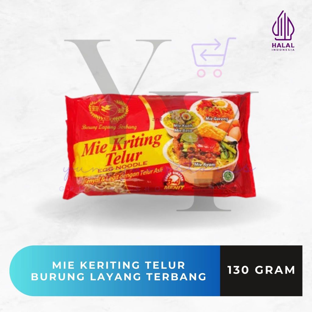 

Mie Keriting Telur Cap Burung Layang Terbang 130 gram