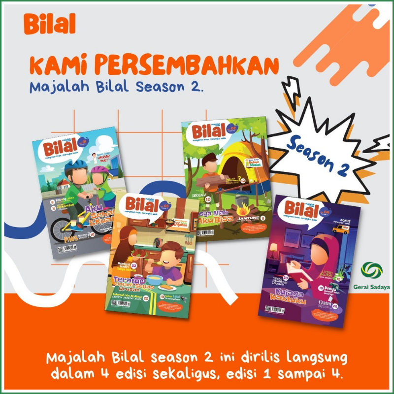 Bilal Majalah Anak Islam Edisi Terbaru Bilal Season 2 Paket Edisi 01-04