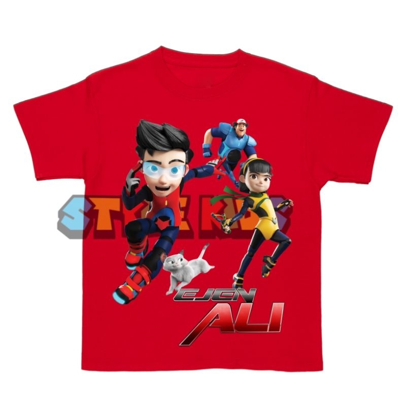 (BISA COD) Kaos Anak Perempuan Laki laki Ejen Ali T-shirt Anak Perempuan Laki laki Ejen Ali Baju Ana