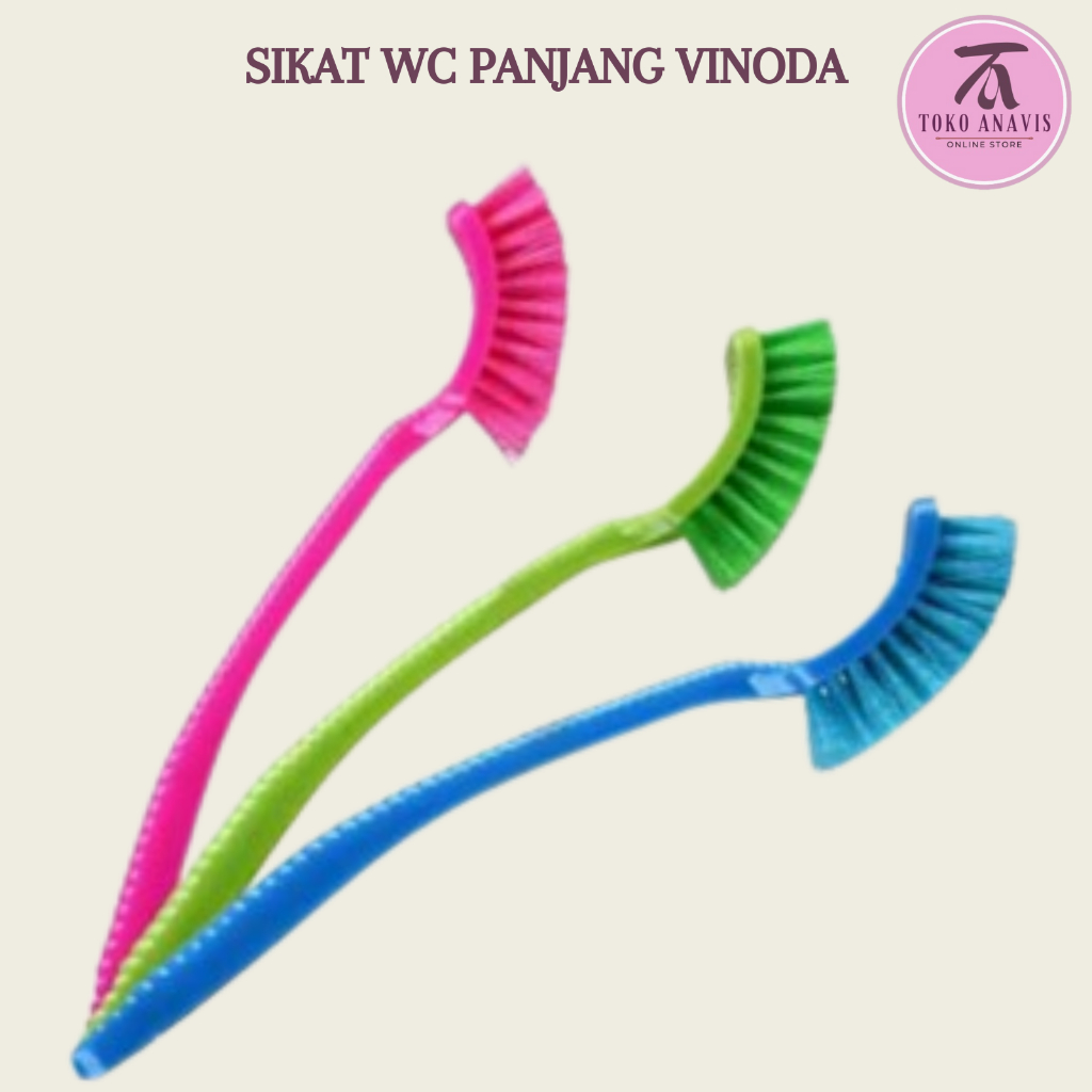 Sikat Kamar Mandi Gagang Panjang Vinoda/ Sikat WC / Lantai / Multifungsi / Toilet