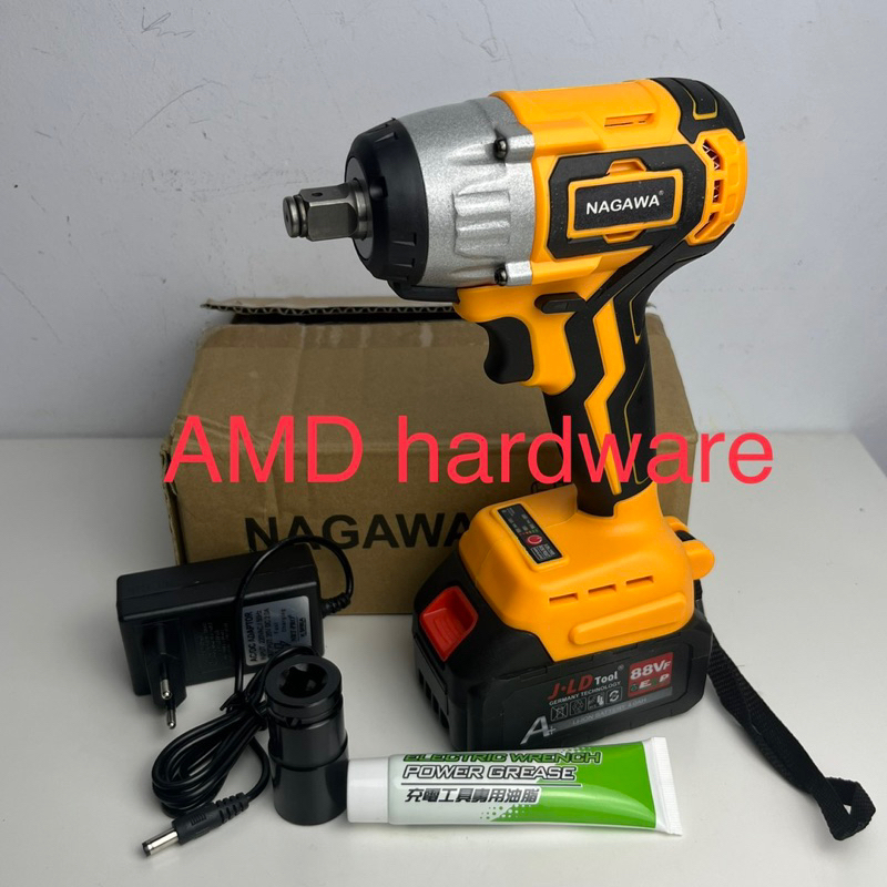 NCI-350U BOR IMPACT WRENCH CORDLESS BRUSHLESS NAGAWA HANYA UNIT MESIN bisa baterai 21V / 48v