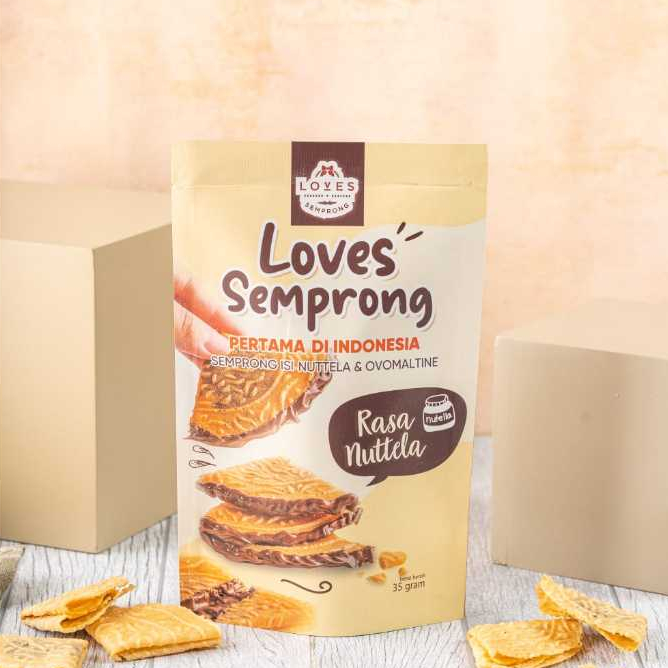 

LOVES SEMPRONG POUCH COKLAT HAZELNUT / NUTELLA