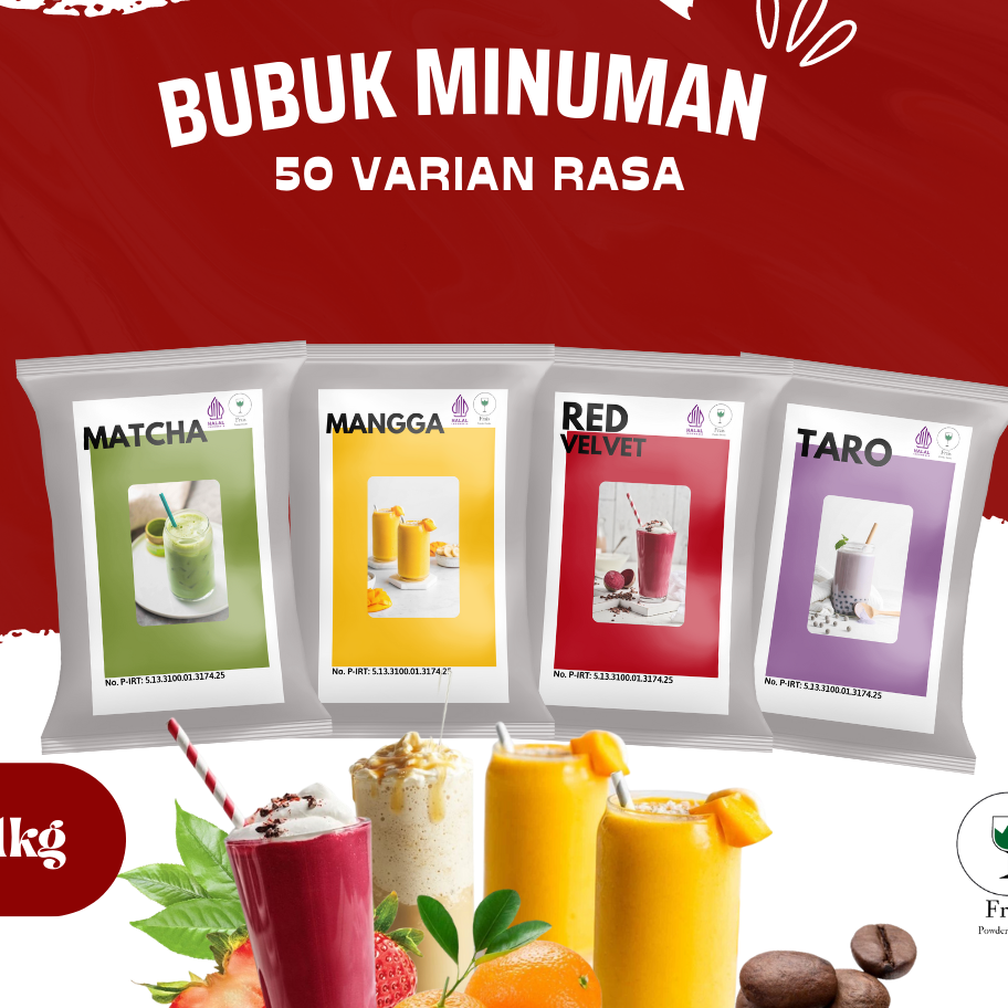 

QTQB9629 9.9 BRANDS FESTIVAL BUBUK MINUMAN RASA 1KG / SERBUK MINUMAN ANEKA RASA / BUBUK MINUMAN KEKINIAN / MINUMAN INSTAN / MINUMAN BOBA / BOBA DRINKS