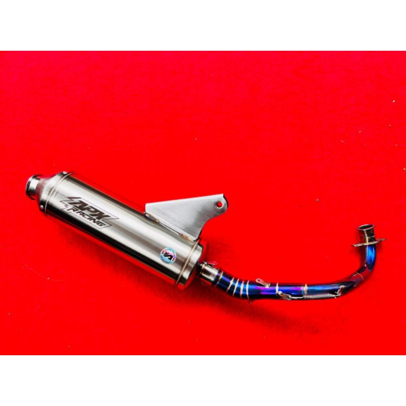 Knalpot Standar Racing Emblem Laser BEAT  PCX AEROX VARIO Original APX