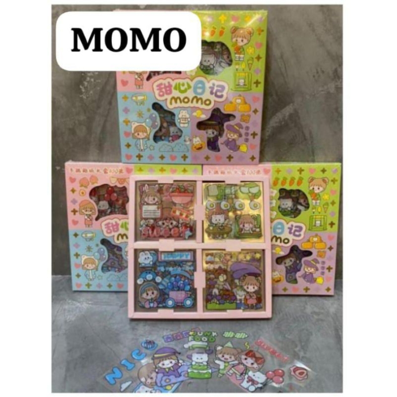 

Sticker Momo Box isi 100lembar / Sticker Momo murah / Sticker diy / Sticker mainan anak murah