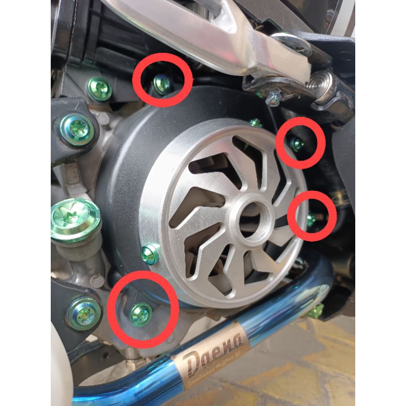 baut cover kipas beat scopy titanium