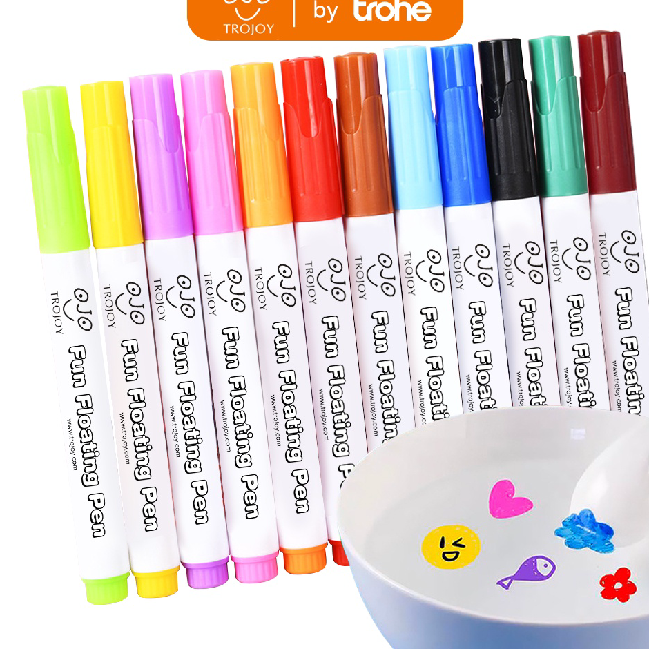 

➡✡✼ TROJOY Fun Floating Pen Pena Ajaib Mengambang Cat Air Mainan Pendidikan Anak Usia Dini Watercolor 12pcs