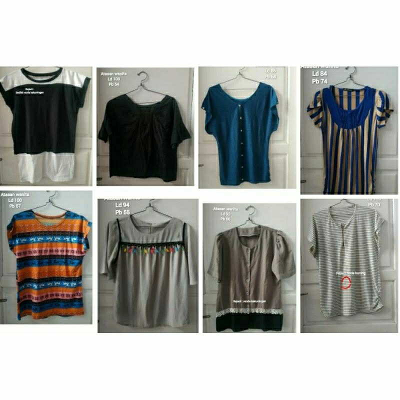 Atasan wanita preloved / atasan wanita bekas / kaos wanita preloved / baju bekas wanita