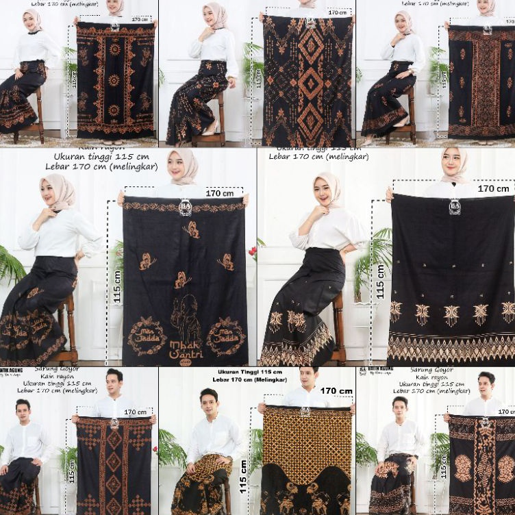 Potongan spesial6n1Mb SARUNG BATIK SANTRI WANITA MOTIF BERGAMBAR GROSIR ECER TERMURAH FATKHAN BATIK