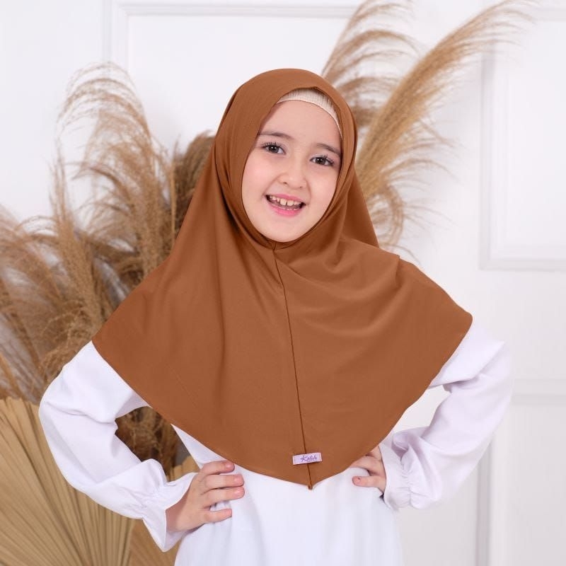 Hijab anak tanggung 3-7 tahun bergo non pet anak