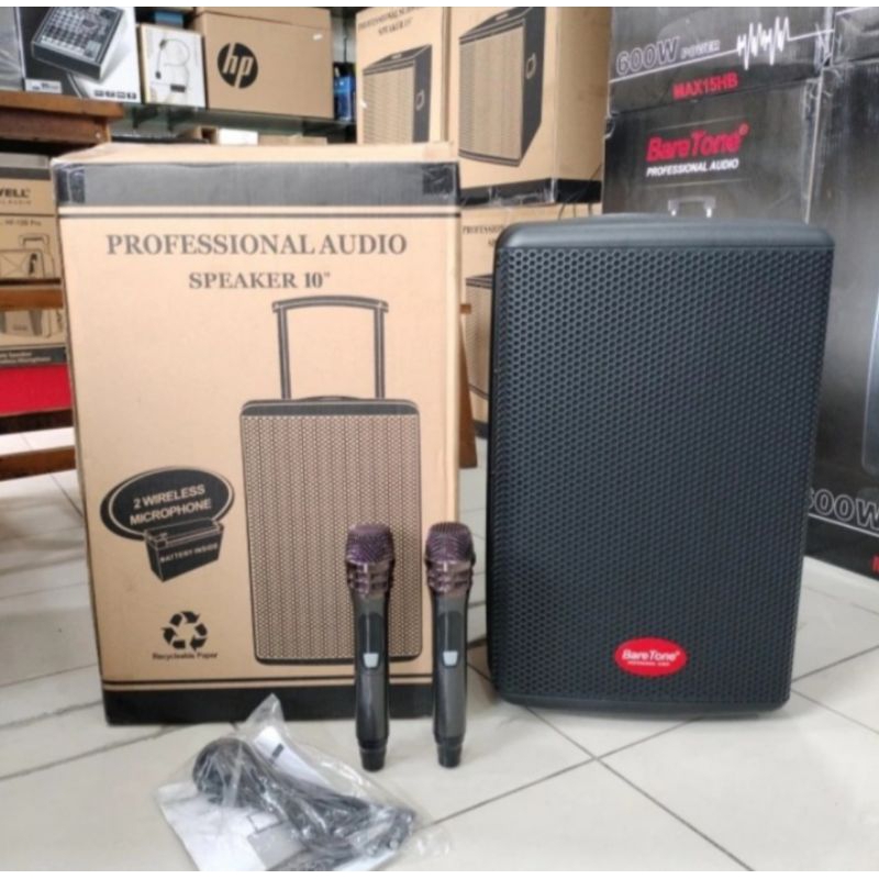 Speaker Portable Bluetoth Baretone MAX 10 HE / Baretone Max 10 HE Original TWS Bluetoth