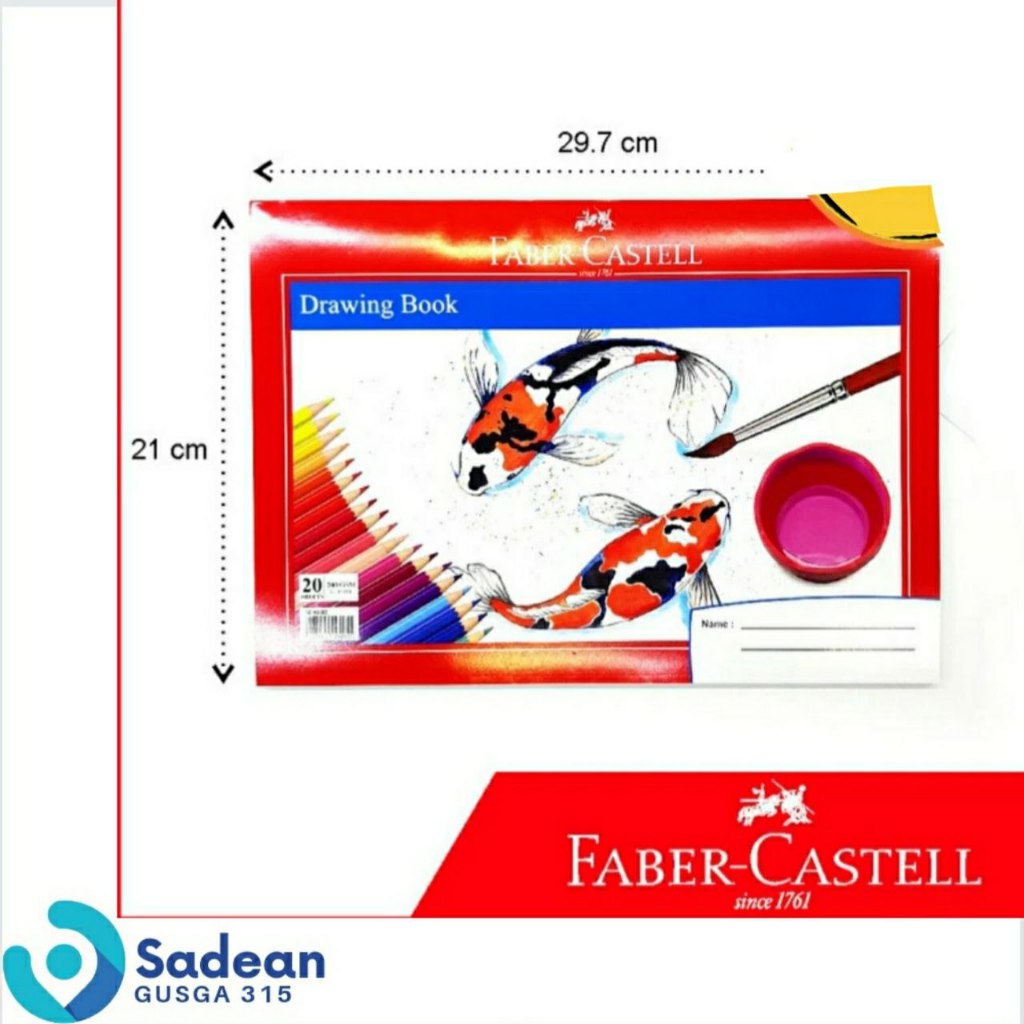 

Buku Gambar A4 Faber Castell 20 lembar - Ikan