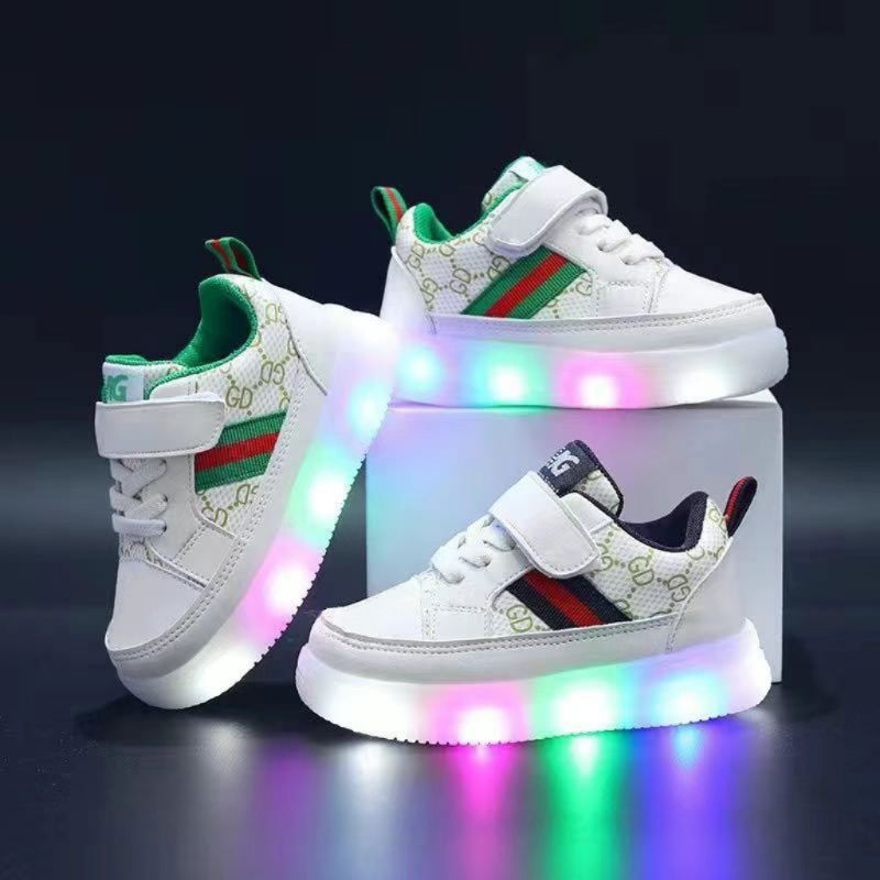 Svekes Sepatu Lampu Led Sneakers Anak Cowok Import J061