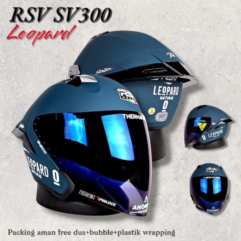 RSV SV300 LEOPARD PAKET GANTENG VIRDIAN HUI | HELM HALF FACE
