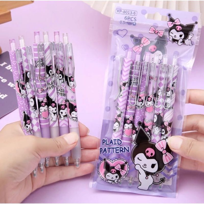 

Pen Gel Cetek Kuromi Sunrio /Bulpen/Pulpen/Bulpoint