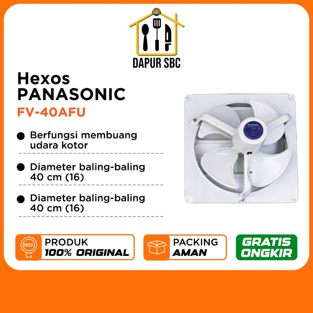 Hexos PANASONIC FV-40AFU / Panasonic Exhaust Fan Dinding FV-40AFU