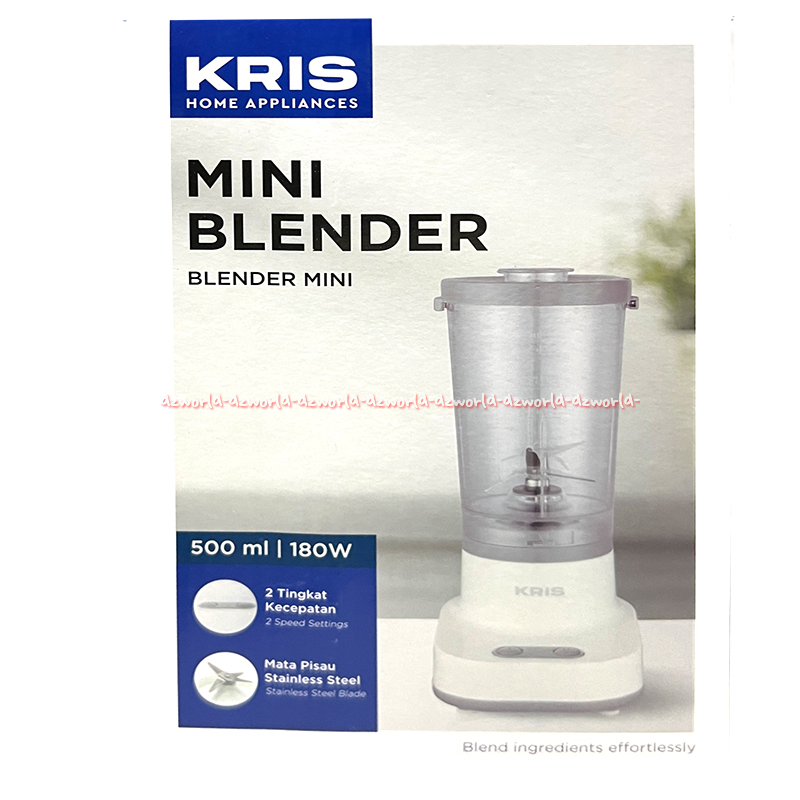 Kris Mini Blender 500ml Alat Pengacah Bumbu Makanan 180ml Listrik Mesin Kecil Alat Mesin Pencacah Ma
