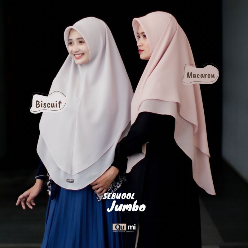 jilbab instan sebuool jumbo jilbab qumi