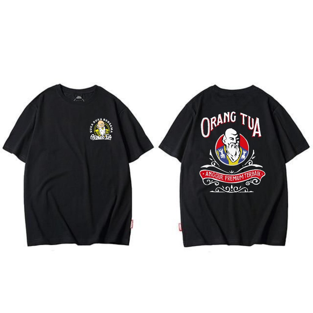 KAOS OVERSIZE KATA KATA ANGGUR PREMIUM ORANGTUA BIG SIZE JUMBO