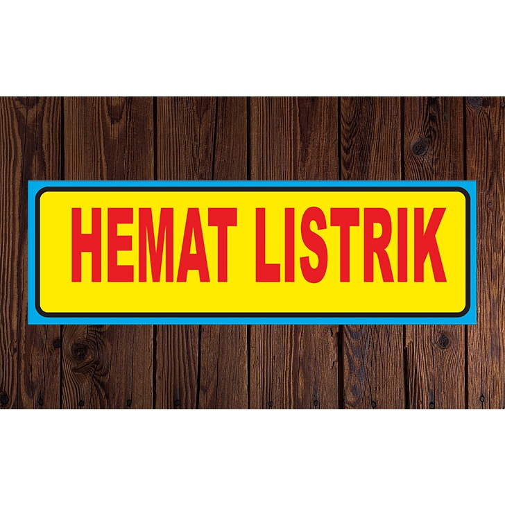 stiker hemat listrik