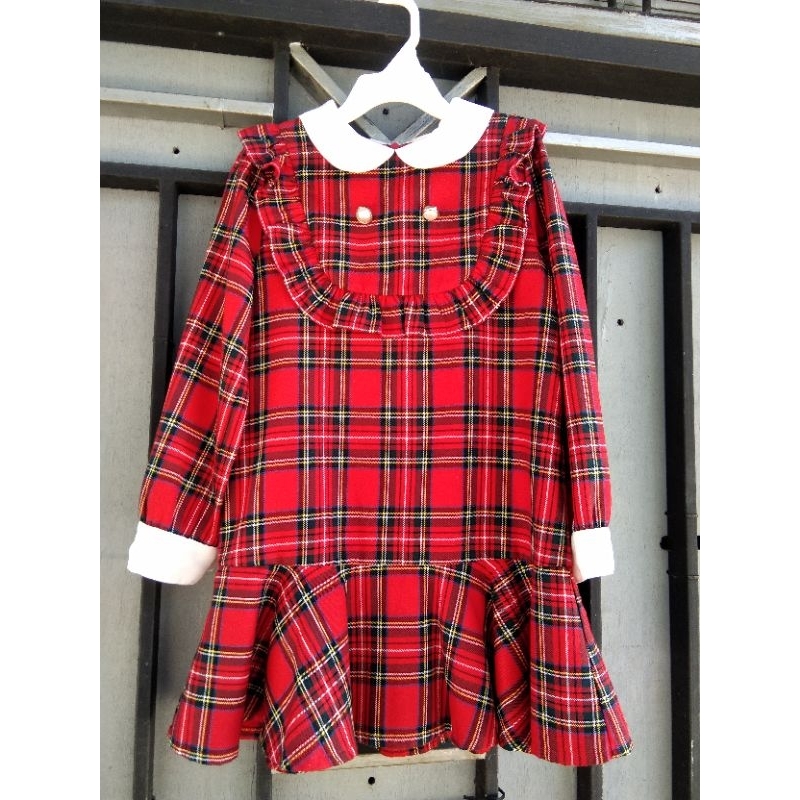 baju dress anak cewek perempuan 3tahun 4tahun model korean